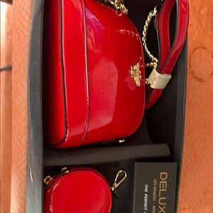 Red Women's Bag Set